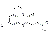 3-(7-CHLORO-4-ISOBUTYL-3-OXO-3,4-DIHYDROQUINOXALIN-2-YL)PROPANOIC ACID 结构式