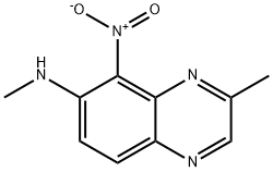 2-METHYL-7-METHYLAMINO-8-NITRO-QUINOXALINE 结构式