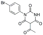 5-ACETYL-1-(4-BROMOPHENYL)PYRIMIDINE-2,4,6(1H,3H,5H)-TRIONE 结构式