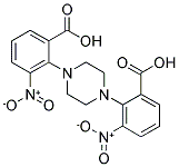 1,4-BIS(2-CARBOXY-6-NITRO-FENIL)PIPERAZINE 结构式