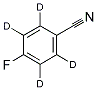 4-FLUOROBENZONITRILE-D4 结构式