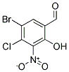 5-BROMO-4-CHLORO-2-HYDROXY-3-NITRO-BENZALDEHYDE 结构式