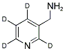 3-吡啶甲胺-2,4,5,6-D<SUB>4</SUB> 结构式