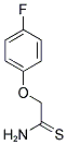 2-(4-FLUOROPHENOXY)ETHANETHIOAMIDE 结构式