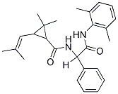 N-[2-(2,6-DIMETHYLANILINO)-2-OXO-1-PHENYLETHYL]-2,2-DIMETHYL-3-(2-METHYL-1-PROPENYL)CYCLOPROPANECARBOXAMIDE 结构式