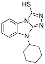 9-CYCLOHEXYL-9H-BENZO[4,5]IMIDAZO[2,1-C][1,2,4]TRIAZOLE-3-THIOL 结构式