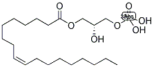 1-OLEOYL-2-HYDROXY-SN-GLYCERO-3-PHOSPHATE [33P] 结构式