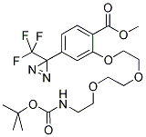 2-[2-[2-(2-T-BOC-AMINOETHOXY]ETHOXY]ETHOXY]-4-[3-(TRIFLUOROMETHYL)-3H-DIAZIRIN-3-YL]BENZOIC ACID, METHYL ESTER 结构式