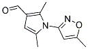 2,5-DIMETHYL-1-(5-METHYLISOXAZOL-3-YL)-1H-PYRROLE-3-CARBALDEHYDE 结构式