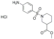 METHYL 1-[(4-AMINOPHENYL)SULFONYL]PIPERIDINE-3-CARBOXYLATE HYDROCHLORIDE 结构式