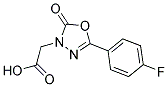 [5-(4-FLUOROPHENYL)-2-OXO-1,3,4-OXADIAZOL-3(2H)-YL]ACETIC ACID 结构式