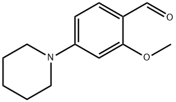 2-甲氧基-4-(哌啶-1-基)苯甲醛 结构式