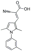 (2E)-2-CYANO-3-[2,5-DIMETHYL-1-(3-METHYLPHENYL)-1H-PYRROL-3-YL]ACRYLIC ACID 结构式