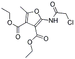 DIETHYL 2-[(CHLOROACETYL)AMINO]-5-METHYLFURAN-3,4-DICARBOXYLATE 结构式