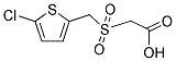 {[(5-CHLOROTHIEN-2-YL)METHYL]SULFONYL}ACETIC ACID 结构式