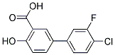 4'-CHLORO-3'-FLUORO-4-HYDROXY[1,1'-BIPHENYL]-3- CARBOXYLIC ACID 结构式