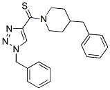 (1-BENZYL-1H-1,2,3-TRIAZOL-4-YL)(4-BENZYLPIPERIDIN-1-YL)METHANETHIONE 结构式