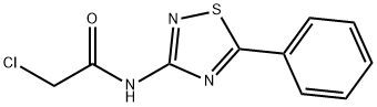 2-氯-N-(5-苯基-1,2,4-噻二唑-3-基)乙酰胺 结构式