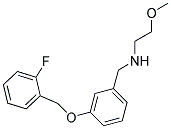 N-(3-((2-FLUOROBENZYL)OXY)BENZYL)-2-METHOXYETHANAMINE 结构式