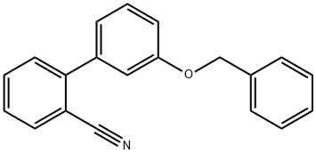 3'-(BENZYLOXY)[1,1'-BIPHENYL]-2-CARBONITRILE 结构式