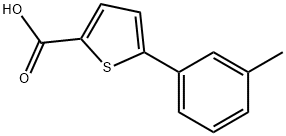 5-(3-METHYLPHENYL)-2-THIOPHENECARBOXYLIC ACID 结构式