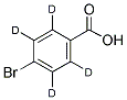 4-BROMOBENZOIC-D4 ACID 结构式