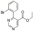 ETHYL-4-(2-BROMOPHENYL) PYRIMIDINE-5-CARBOXYLATE 结构式