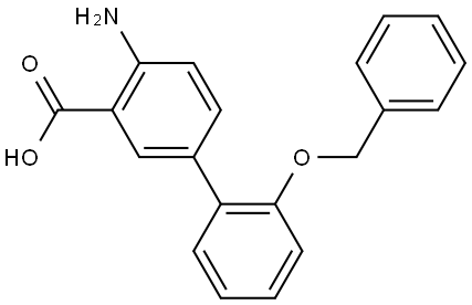 4-氨基-2'-(苄氧基)[1,1'-联苯]-3-羧酸 结构式