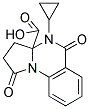 4-CYCLOPROPYL-1,5-DIOXO-2,3,4,5-TETRAHYDROPYRROLO[1,2-A]QUINAZOLINE-3A(1H)-CARBOXYLIC ACID 结构式