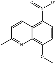8-甲氧基-2-甲基-5-硝基-喹啉 结构式