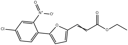 3-[5-(4-CHLORO-2-NITRO-PHENYL)-FURAN-2-YL]-ACRYLIC ACID ETHYL ESTER 结构式