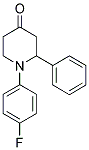 1-N-(4'-FLUOROPHENYL)-2-PHENYL-PIPERIDIN-4-ONE 结构式