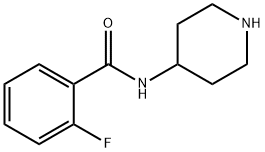 2-氟-N-哌啶-4基-苯甲酰按 结构式