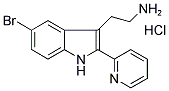 2-(5-BROMO-2-PYRIDIN-2-YL-1H-INDOL-3-YL)-ETHYLAMINE MONOHYDROCHLORIDE 结构式