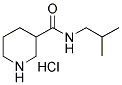 RAC PIPERIDINE-3-CARBOXYLIC ACID 2-METHYLPROPYLAMIDE HCL 结构式