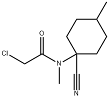 2-CHLORO-N-(1-CYANO-4-METHYLCYCLOHEXYL)-N-METHYLACETAMIDE 结构式