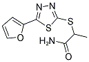 2-([5-(2-FURYL)-1,3,4-THIADIAZOL-2-YL]SULFANYL)PROPANAMIDE 结构式