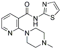 2-(4-METHYL-PIPERAZIN-1-YL)-N-THIAZOL-2-YL-NICOTINAMIDE 结构式