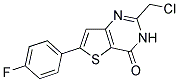 2-(CHLOROMETHYL)-6-(4-FLUOROPHENYL)THIENO[3,2-D]PYRIMIDIN-4(3H)-ONE 结构式