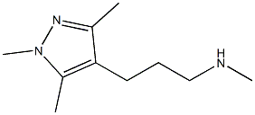 N-甲基-N-[3-(1,3,5-三甲基-1H-吡唑-4-基)丙基]胺 结构式