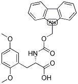 (S)-3-(2,5-DIMETHOXY-PHENYL)-2-(9H-FLUOREN-9-YLMETHOXYCARBONYLAMINO)-PROPIONIC ACID 结构式