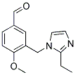 3-(2-ETHYL-IMIDAZOL-1-YLMETHYL)-4-METHOXY-BENZALDEHYDE 结构式