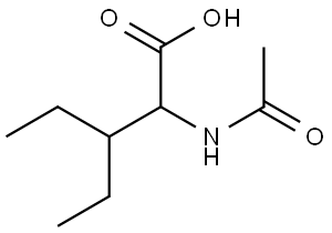 ACETYL-D,L-DIETHYLALANINE 结构式