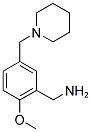 [2-METHOXY-5-(PIPERIDIN-1-YLMETHYL)BENZYL]AMINE 结构式