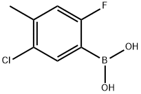 5-氯-2-氟-4-甲基苯硼酸 结构式