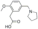 [2-METHOXY-5-(PYRROLIDIN-1-YLMETHYL)PHENYL]ACETIC ACID 结构式