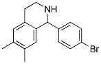1-(4-BROMOPHENYL)-6,7-DIMETHYL-1,2,3,4-TETRAHYDROISOQUINOLINE 结构式
