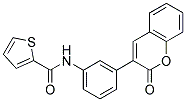 N-[3-(2-OXO-2H-CHROMEN-3-YL)PHENYL]THIOPHENE-2-CARBOXAMIDE 结构式