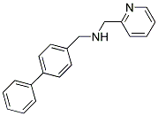 N-(1,1'-BIPHENYL-4-YLMETHYL)-N-(PYRIDIN-2-YLMETHYL)AMINE 结构式