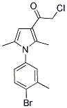 1-[1-(4-BROMO-3-METHYLPHENYL)-2,5-DIMETHYL-1H-PYRROL-3-YL]-2-CHLOROETHANONE 结构式